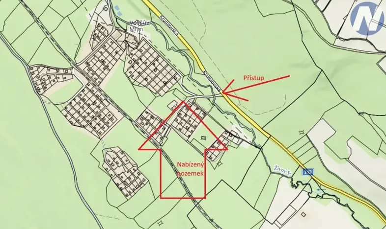 Prodej zahrady, Prachatice, 1140 m2