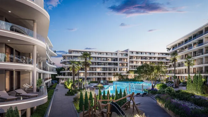 Prodej bytu 1+kk, Nesebar, AMIRA SEA RESIDENCE, Bulharsko, 39 m2