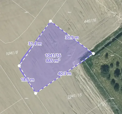 Prodej pozemku pro bydlení, Mokrouše, 885 m2