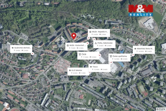 Prodej bytu 4+1, Sokolov, Sokolovská, 83 m2