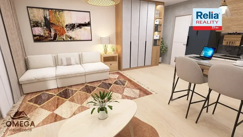 Prodej bytu 1+kk, Liberec, Sluneční stráň, 46 m2