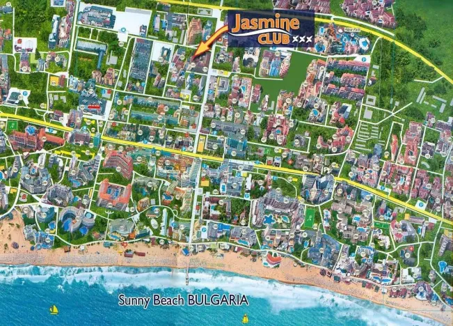 Prodej bytu 1+kk, Slunečné pobřeží, JASMINE CLUB, Bulharsko, 30 m2