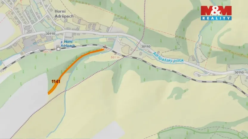 Prodej pole, Adršpach - Horní Adršpach, 1466 m2