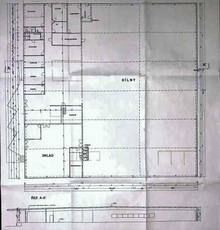 Pronájem skladu, Cheb, 2435 m2