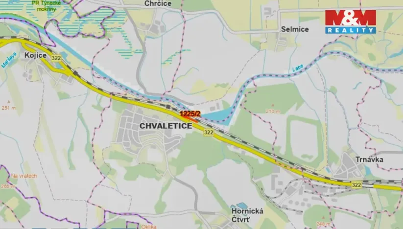 Prodej louky, Chvaletice, 3644 m2