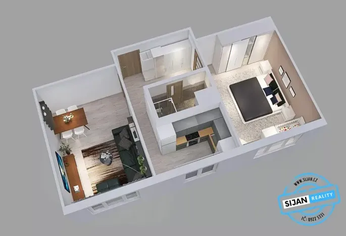 Prodej bytu 2+1, Ostrava, Jiskřiček, 57 m2