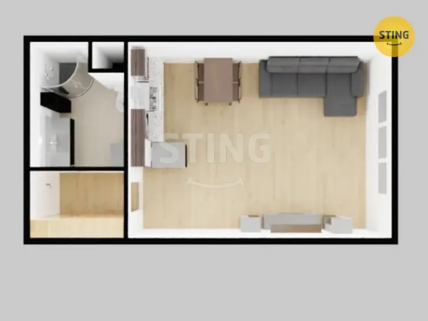 Pronájem bytu 1+kk, Opava, Antonína Sovy, 32 m2