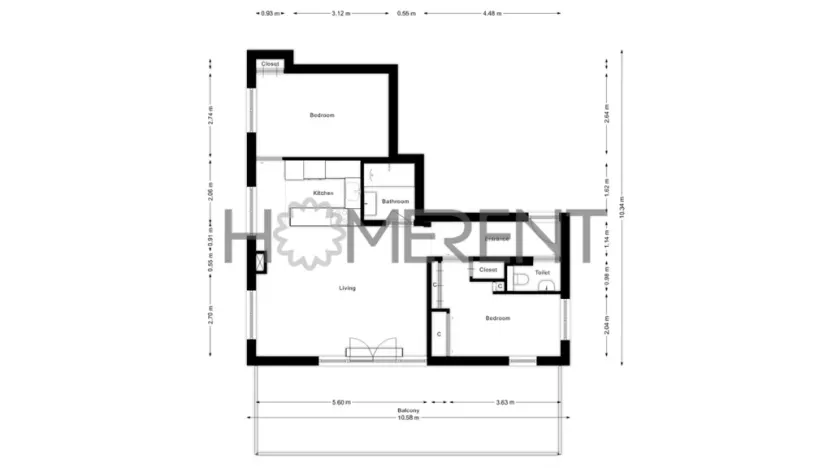 Pronájem bytu 3+kk, Praha - Hlubočepy, Geologická, 68 m2