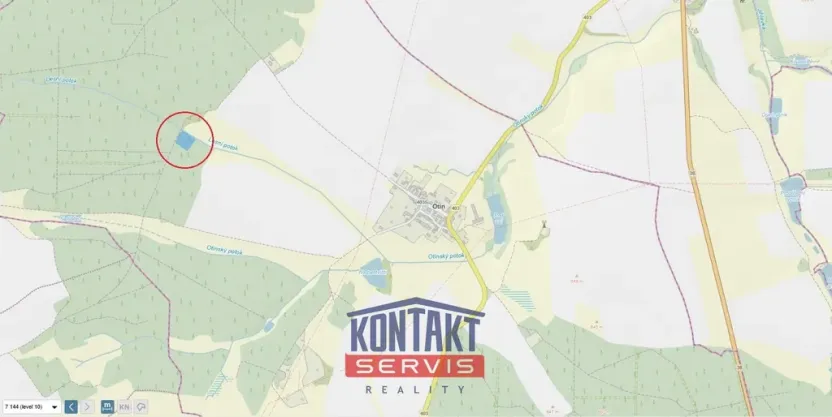 Prodej lesa, Otín, 4352 m2