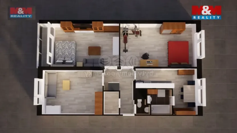 Prodej bytu 3+1, Jablonec nad Nisou, Sadová, 74 m2