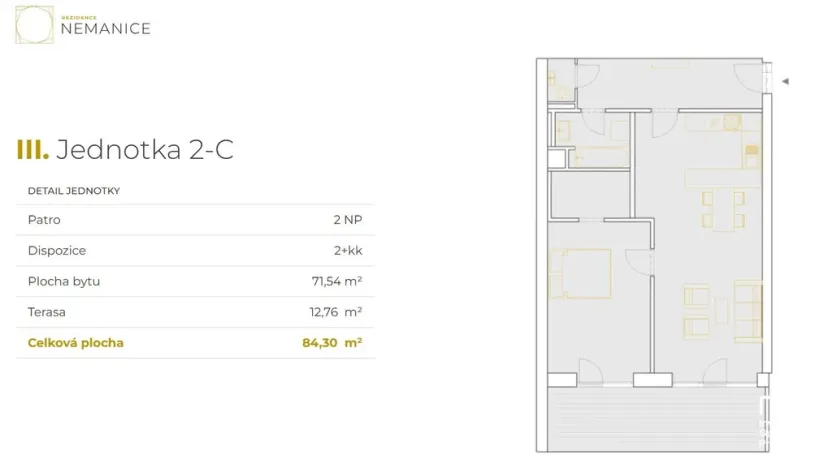 Prodej bytu 2+kk, České Budějovice, K. Šatala, 64 m2