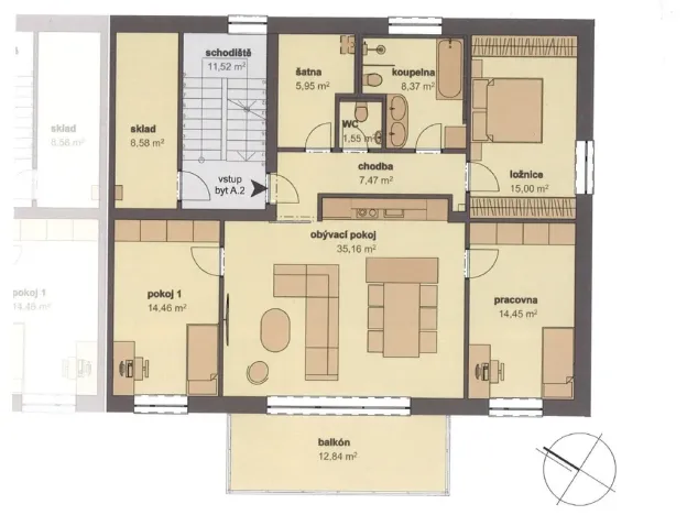 Prodej bytu 4+kk, Srubec - Stará Pohůrka, 112 m2