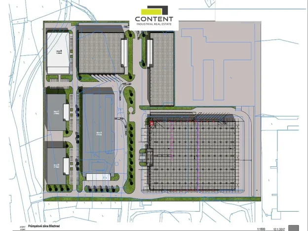 Pronájem skladu, Hradec Králové - Březhrad, Březhradská, 11000 m2