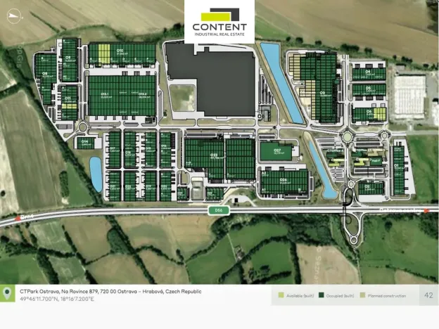 Pronájem skladu, Ostrava - Hrabová, Na Rovince, 4890 m2