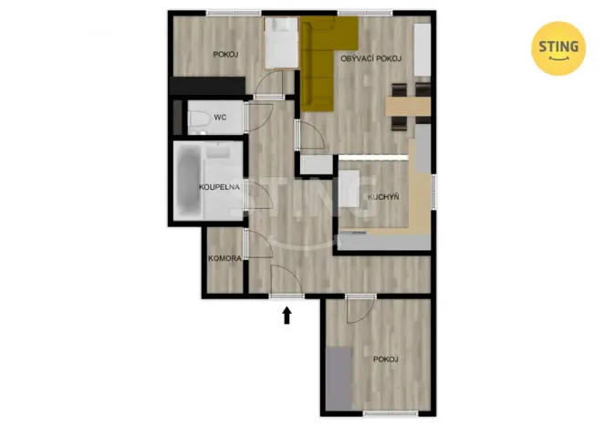 Prodej bytu 3+kk, Jihlava, Hamerníkova, 70 m2