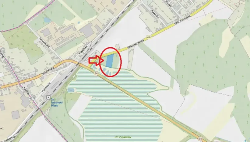 Prodej lesa, Moravský Písek, 4838 m2