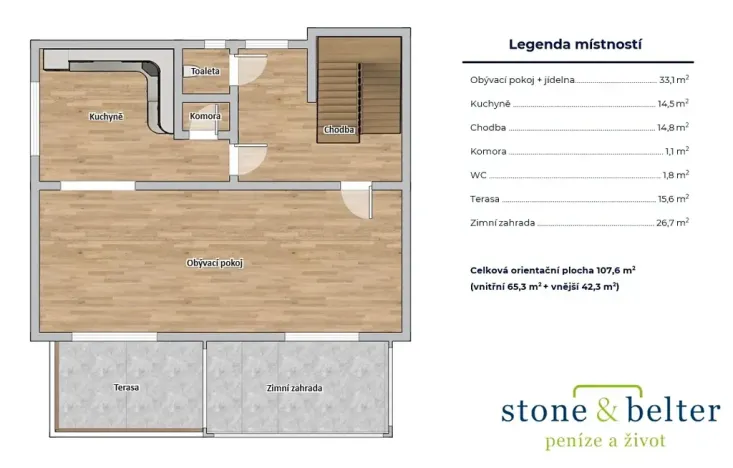 Prodej rodinného domu, Praha - Lhotka, Slepá II, 164 m2