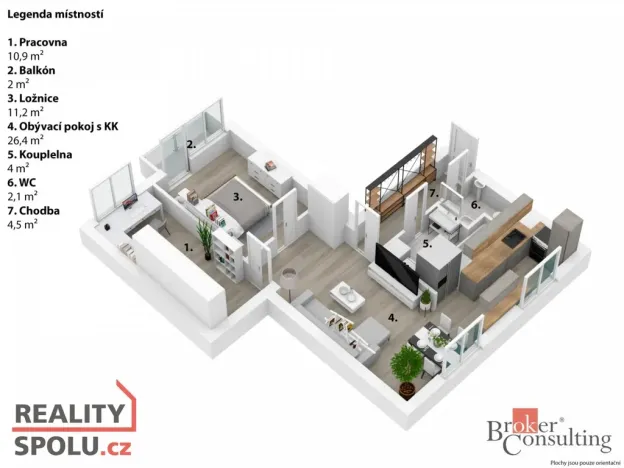 Pronájem bytu 3+kk, Týniště nad Orlicí, Čs. armády, 65 m2