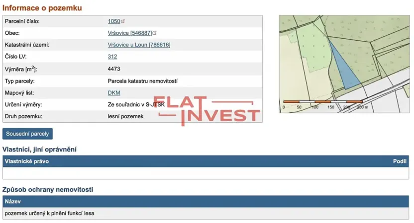 Prodej lesa, Vršovice, 162726 m2
