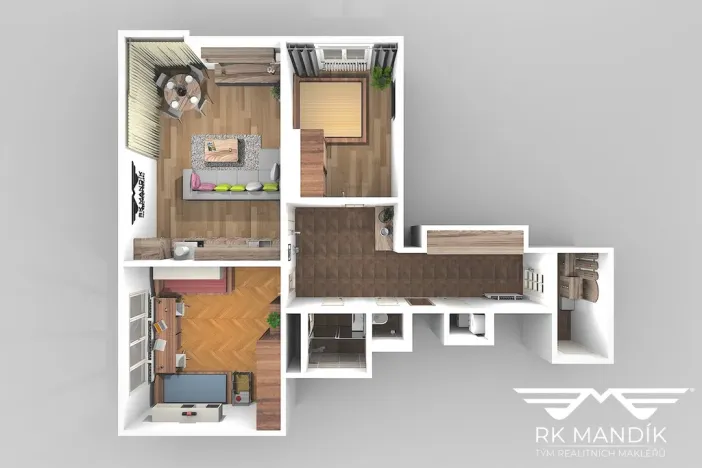 Pronájem bytu 3+kk, Praha - Nusle, Nad studánkou, 74 m2