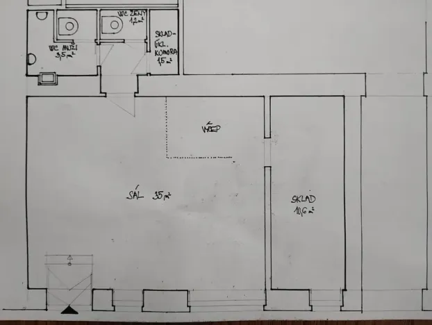 Pronájem restaurace, Praha - Vršovice, Orelská, 53 m2