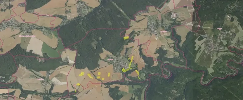 Prodej pole, Bratřínov, 8434 m2