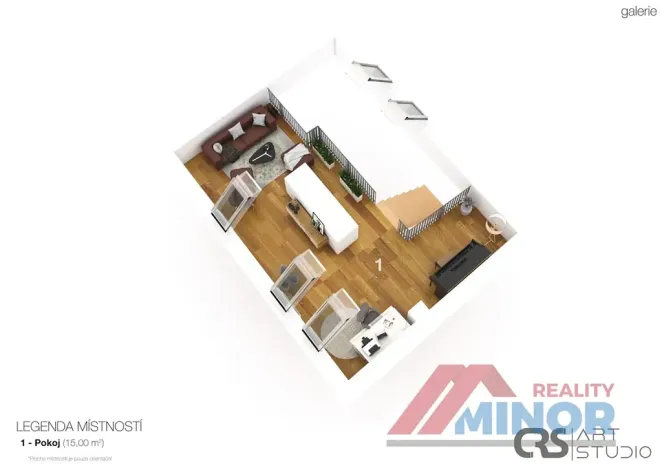 Pronájem bytu 3+kk, Slaný, Soukenická, 118 m2