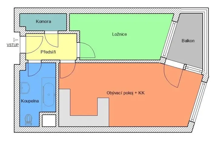Pronájem bytu 2+kk, Praha - Střížkov, Makedonská, 49 m2