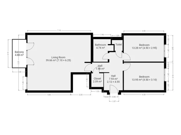 Pronájem bytu 3+kk, Praha - Hlubočepy, Hlubočepská, 95 m2