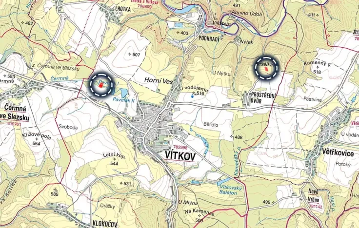 Prodej louky, Vítkov, 5637 m2