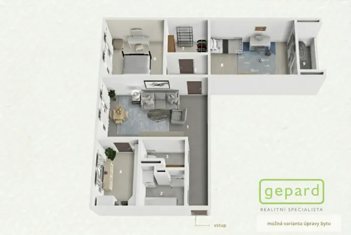 Prodej bytu 3+1, Sokolov, Atletická, 76 m2