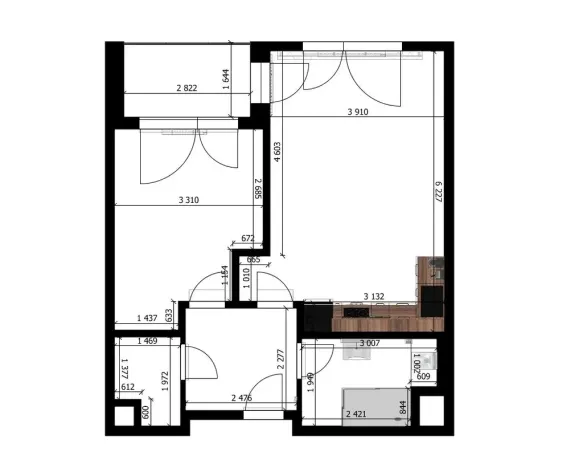 Pronájem bytu 2+kk, Praha, Stočesova, 51 m2