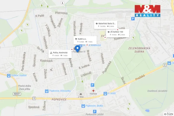 Pronájem rodinného domu, Pardubice - Svítkov, Hradčanská, 90 m2