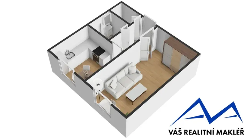 Pronájem bytu 1+1, Ostrava, Dětská, 42 m2