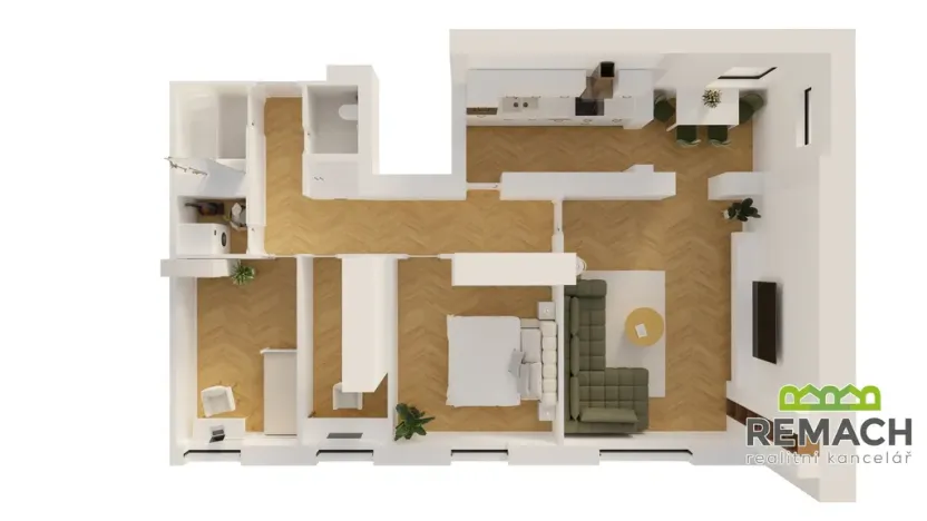 Pronájem bytu 4+1, Uherské Hradiště, Šromova, 90 m2