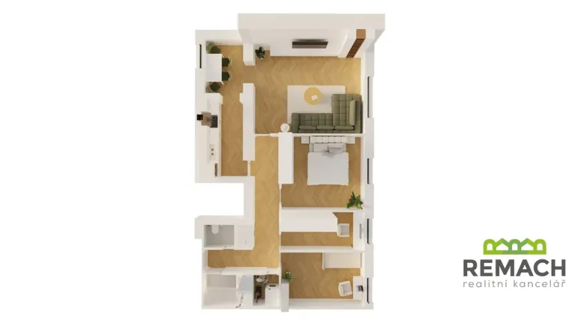 Pronájem bytu 4+1, Uherské Hradiště, Šromova, 90 m2