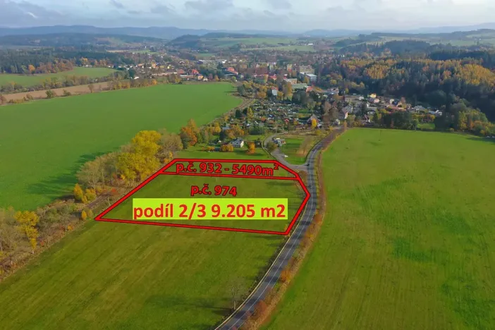 Prodej podílu pozemku pro bydlení, Meziměstí, 14695 m2