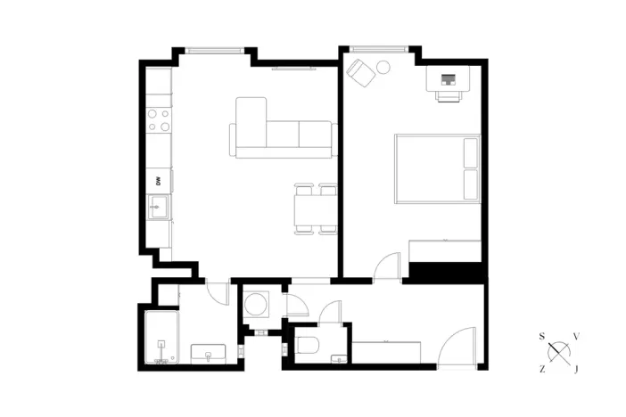 Prodej bytu 2+kk, Praha - Nusle, Nuselská, 53 m2