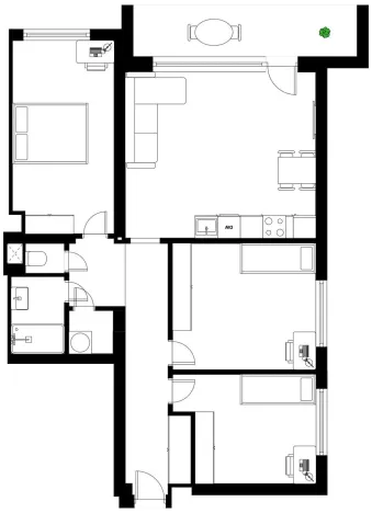 Prodej bytu 4+kk, Praha - Žižkov, U kněžské louky, 88 m2