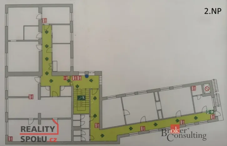 Pronájem kanceláře, Pardubice - Zelené Předměstí, V Ráji, 740 m2