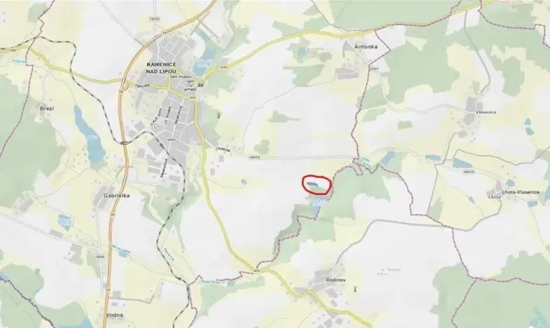 Prodej lesa, Kamenice nad Lipou, 5521 m2