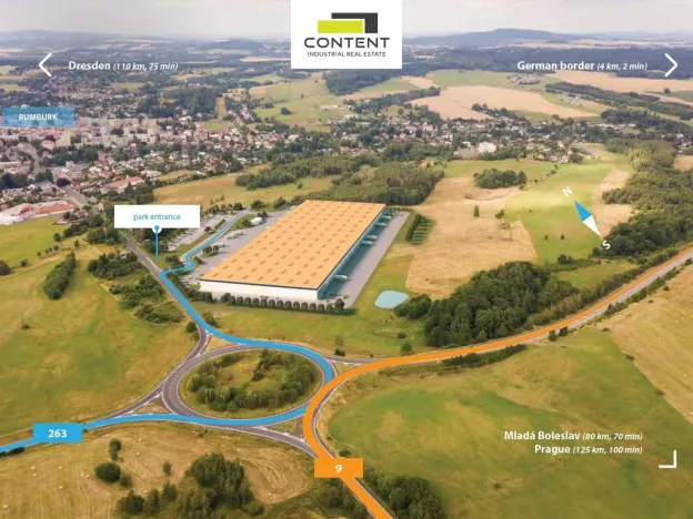 Pronájem skladu, Rumburk - Rumburk 2-Horní Jindřichov, Pražská, 10000 m2