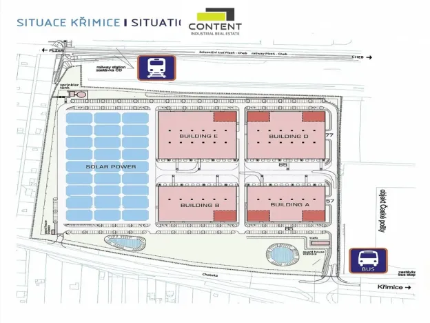 Pronájem skladu, Plzeň - Křimice, Chebská, 495 m2
