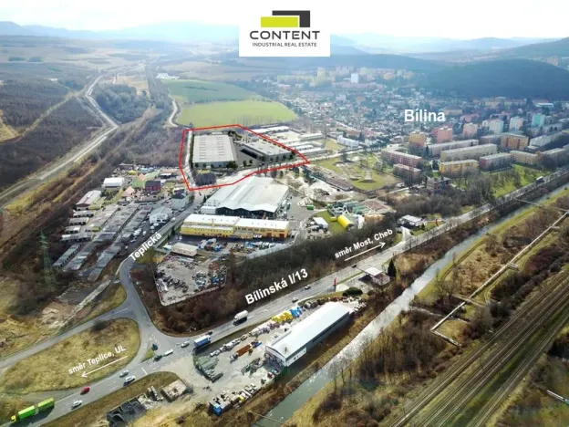 Pronájem skladu, Bílina - Teplické Předměstí, Teplická, 3000 m2