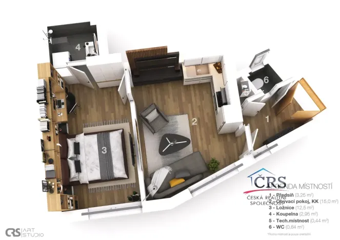 Prodej bytu 2+kk, Praha - Nusle, U křížku, 37 m2