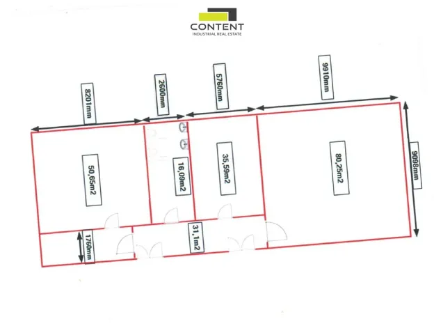 Pronájem skladu, Hořice, Havlíčkova, 3400 m2