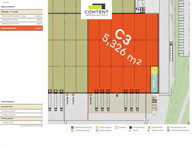 Pronájem skladu, Ostrava - Hrušov, Bohumínská, 2500 m2