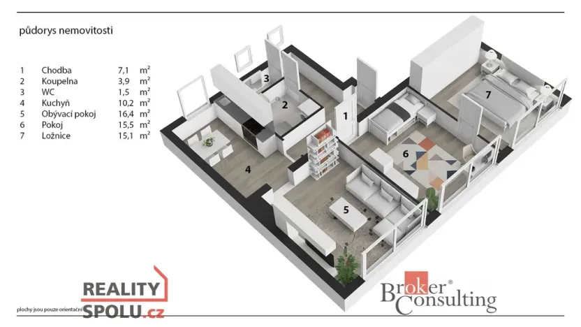 Prodej bytu 3+1, Pardubice - Zelené Předměstí, Sladkovského, 76 m2