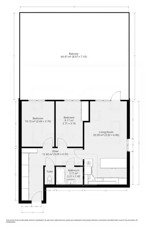Pronájem bytu 3+kk, Klecany, V Honech, 63 m2