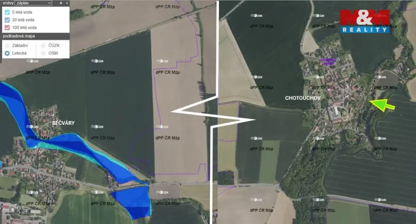 Prodej zahrady, Kořenice - Chotouchov, 1052 m2